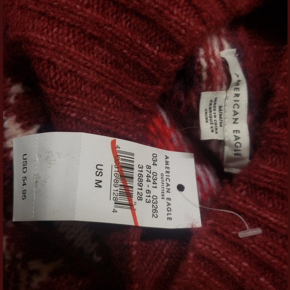 Festive Fairisle Mock Neck Sweater - Picture 6 of 6